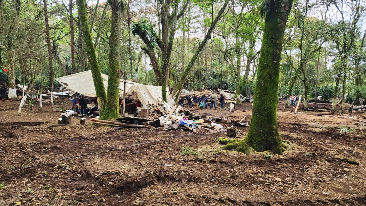 Desalojo en Jinicuil Manso, Coatepec: seis años de invasión y tres de fallo judicial