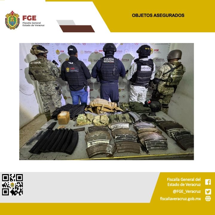Cateos en Sayula de Alemán y Pánuco: aseguran droga, armamento y un vehículo