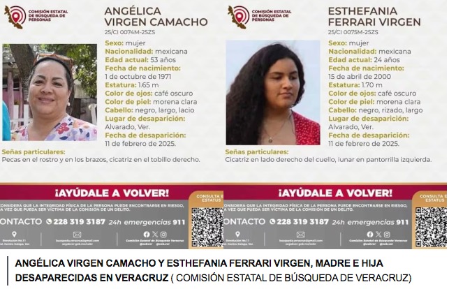 Fiscalía investiga como feminicidio los crímenes de la veterinaria Angélica Virgen y su hija
