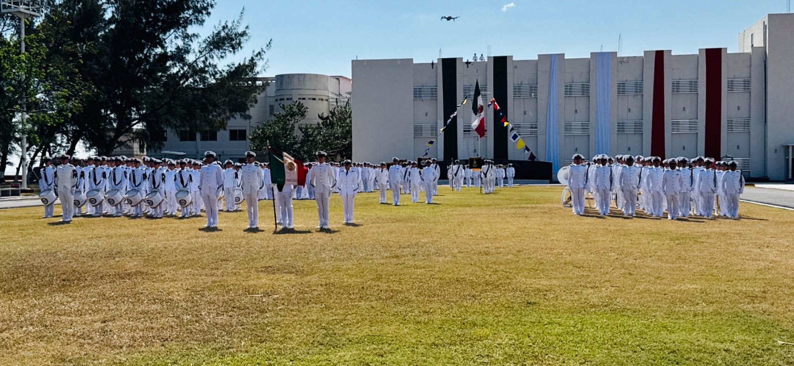 Juran Bandera 66 alumnos de la Escuela Náutica Mercante de Veracruz