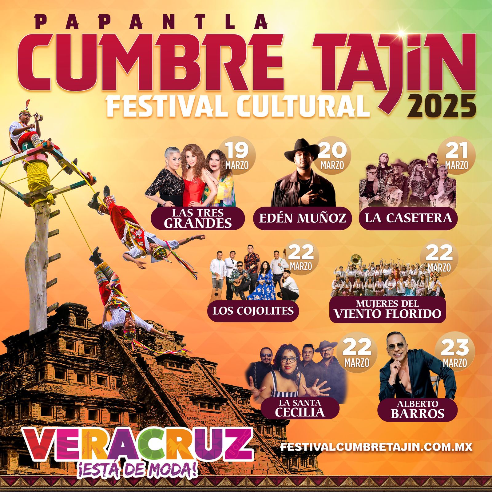 Está será la cartelera de artistas de Cumbre Tajín 2025