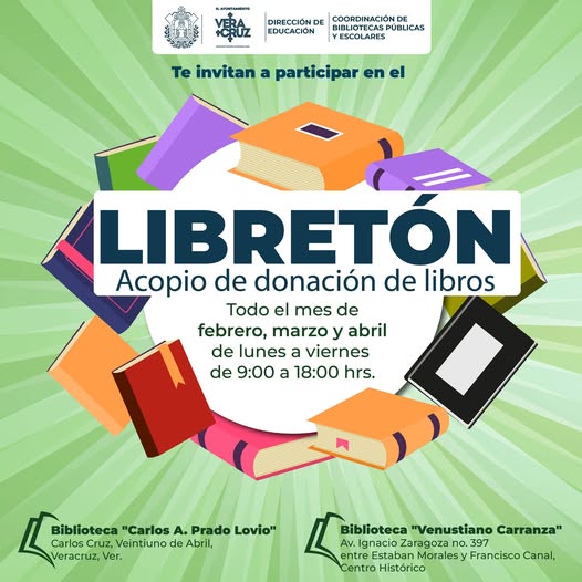 Ayuntamiento de Veracruz invita al Libretón