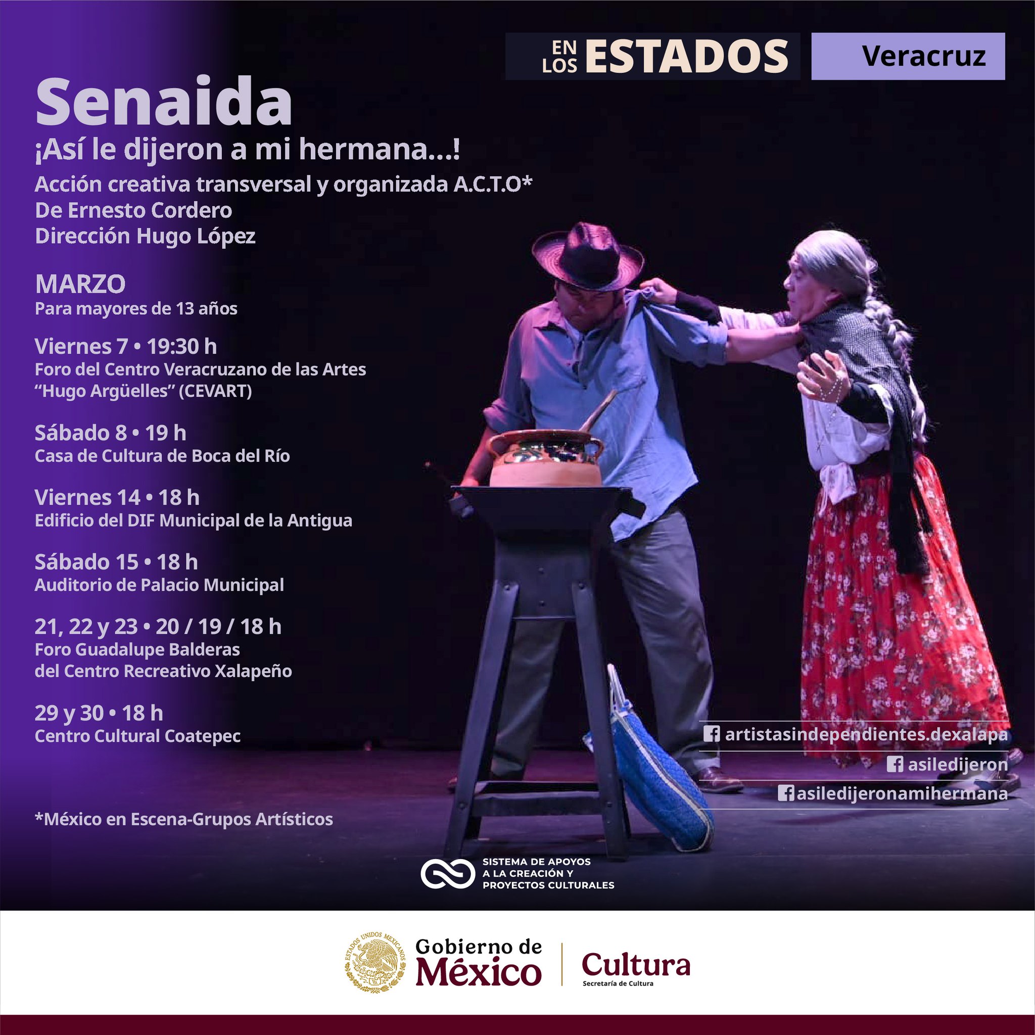 Senaida, puesta en escena que reflexiona en torno a la violencia de género