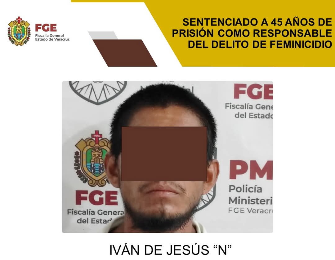 Sentencian a 45 años de prisión a feminicida de Isabel empleada de un hotel en Veracruz