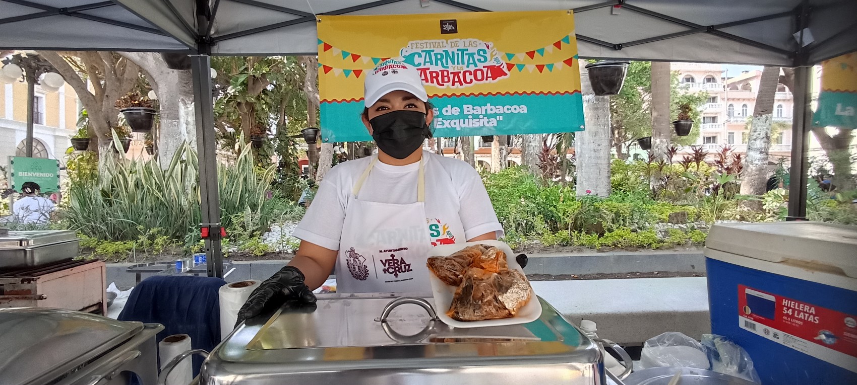 Un éxito el primer día del Festival de las Carnitas y la Barbacoa en Veracruz puerto