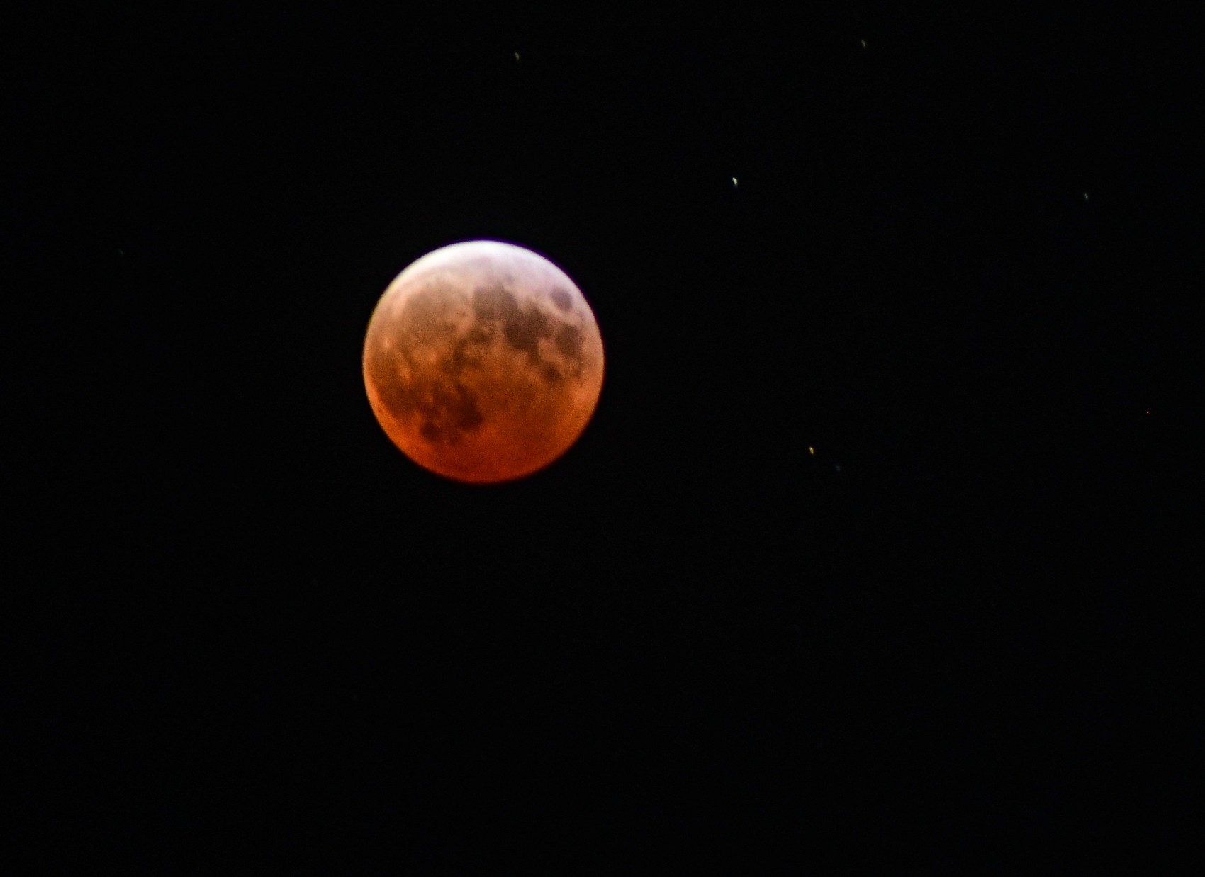 Eclipse lunar en imágenes