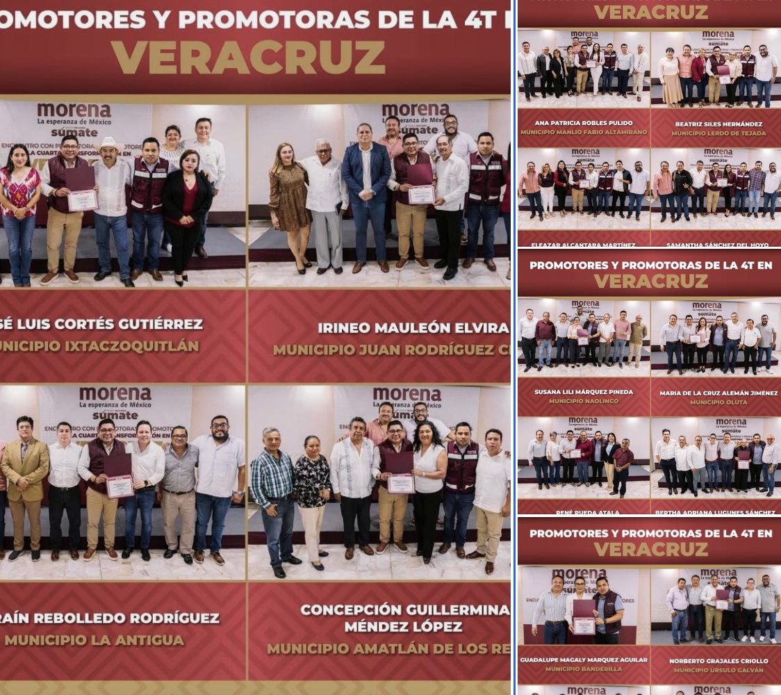 Morena anuncia candidatos en 12 municipios de Veracruz para elecciones municipales