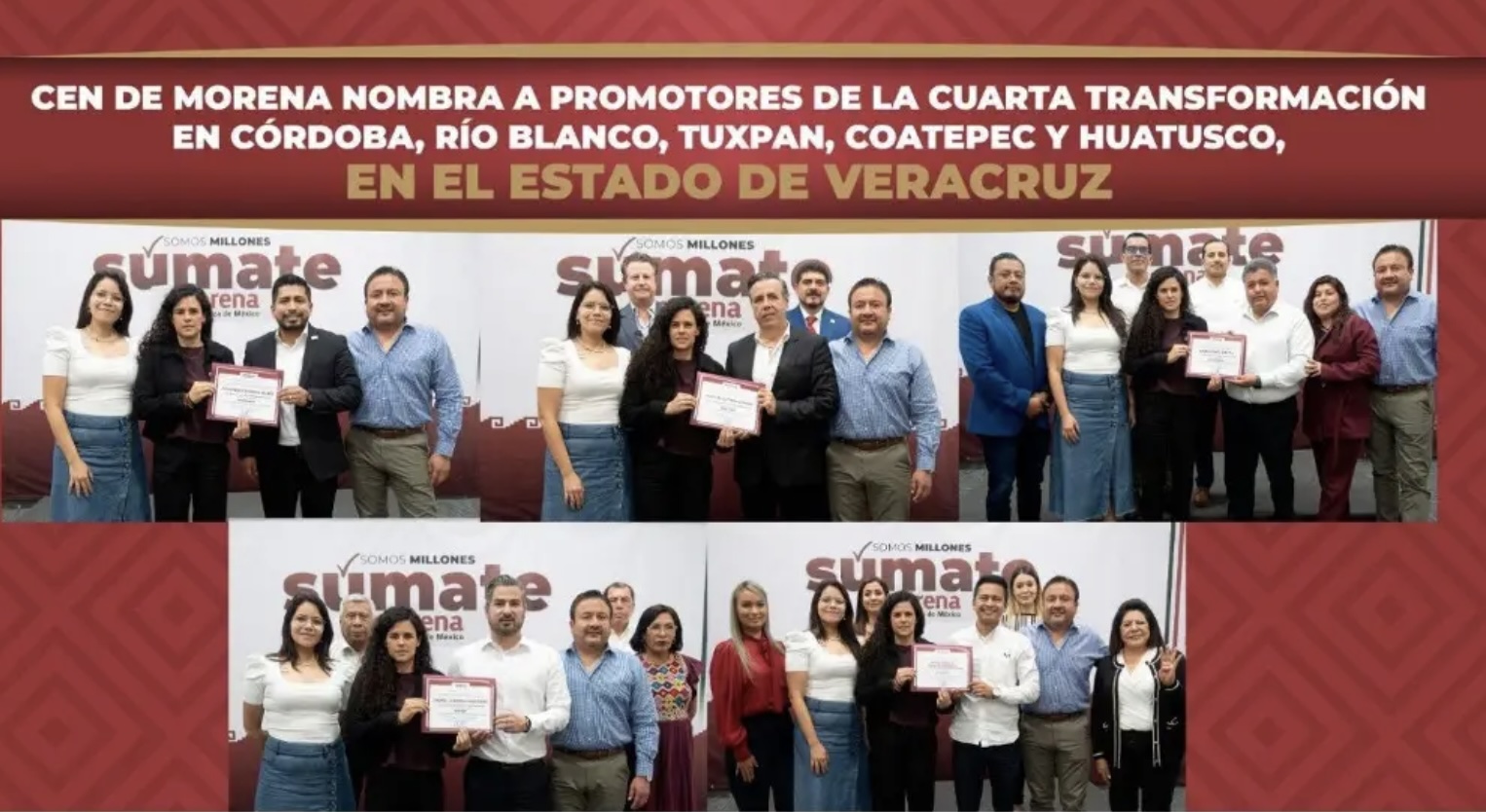Morena anuncia cinco candidatos a alcaldías en Veracruz y confirma a Daniela Griego para Xalapa