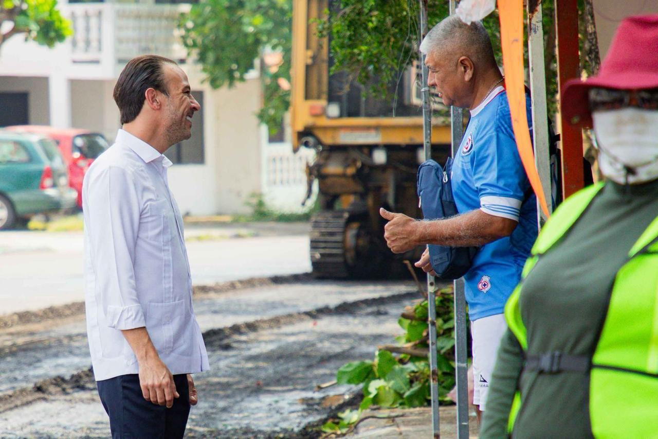 Alcalde JM Unánue continúa mejorando la  infraestructura vial de Casas Tamsa