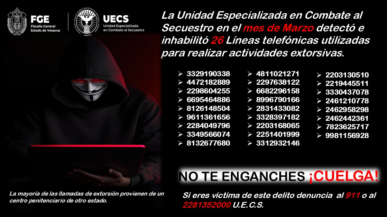 Unidad Antisecuestros desactivó 26 líneas telefónicas usadas para extorsión