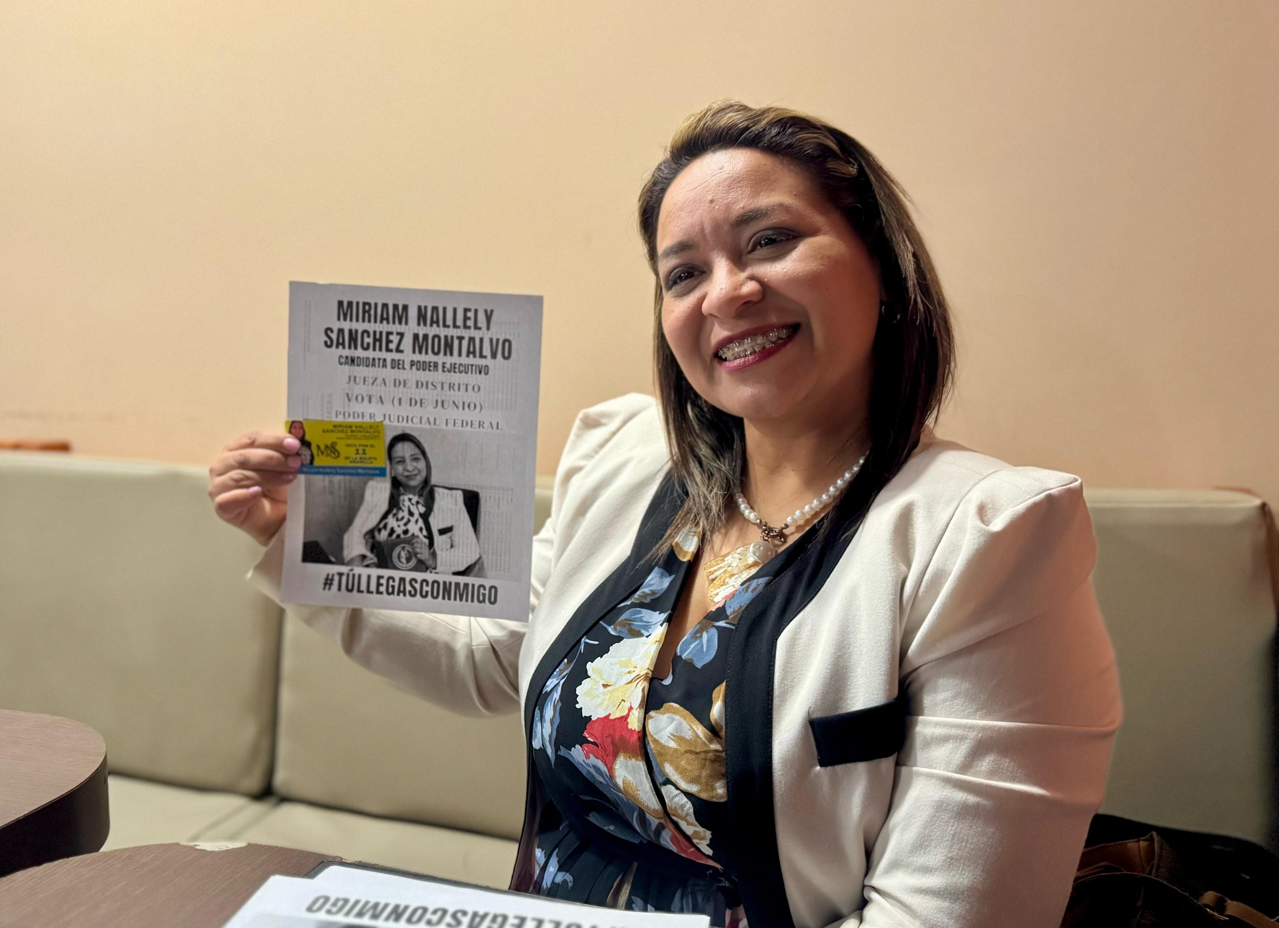 Piso parejo para todos en elección del PJF, señala Miriam Nallely Sánchez Montalvo