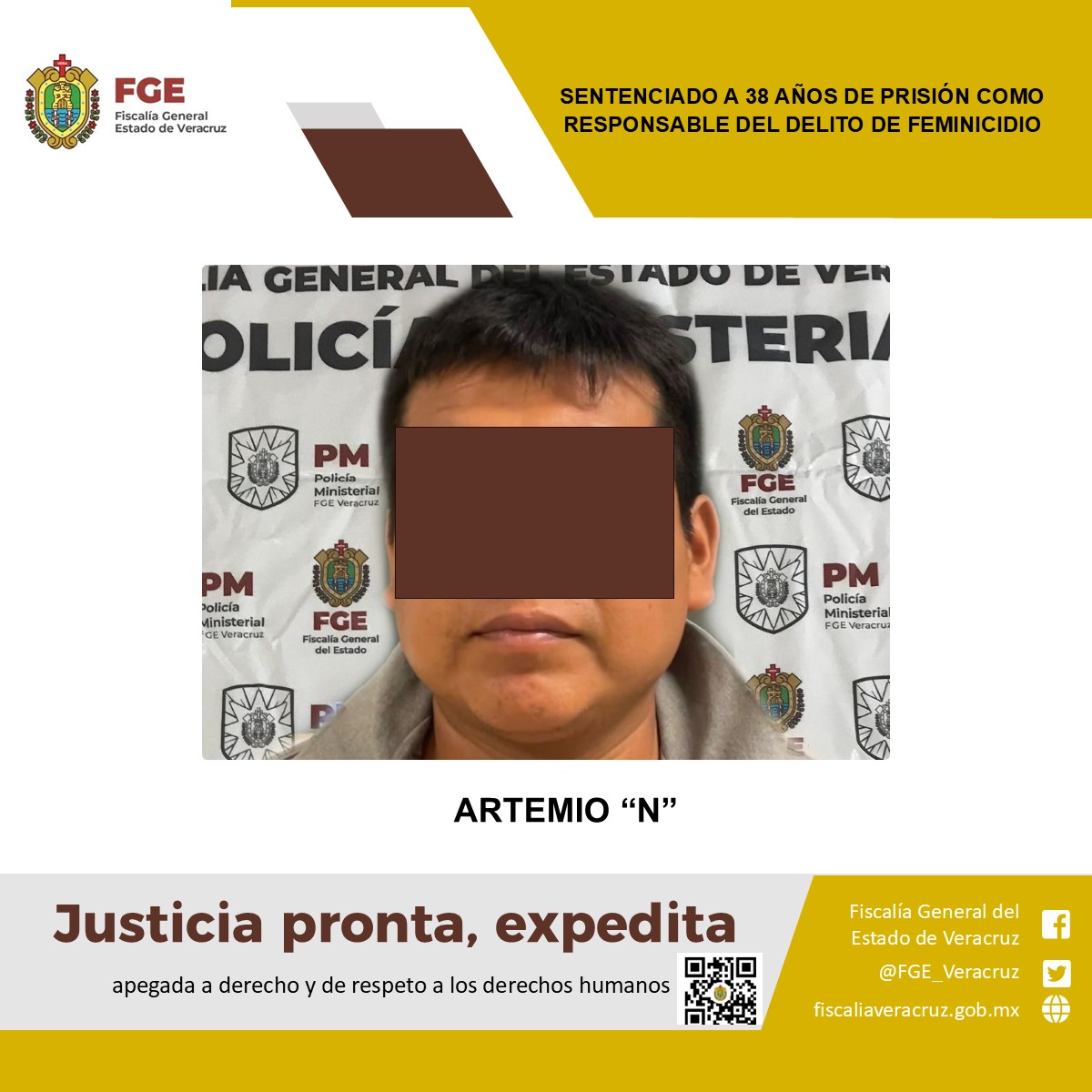 Condenan a 38 de prisión a feminicida de Clara Noemí, adolescente asesinada en Ixhuatlán