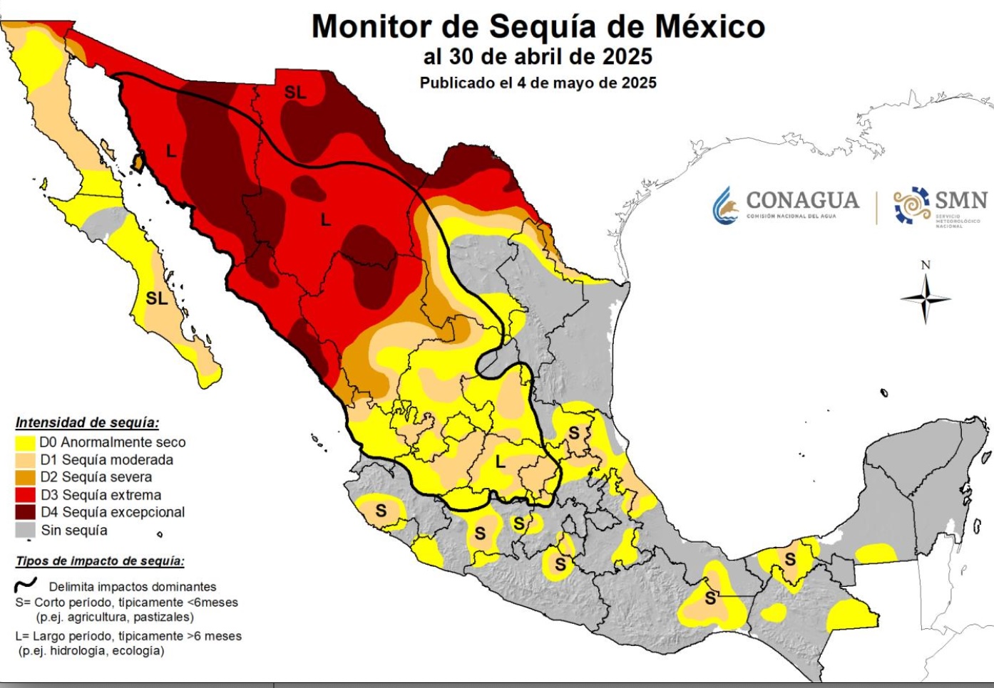 Conagua: 26 % del territorio de Veracruz presenta condiciones anormalmente secas