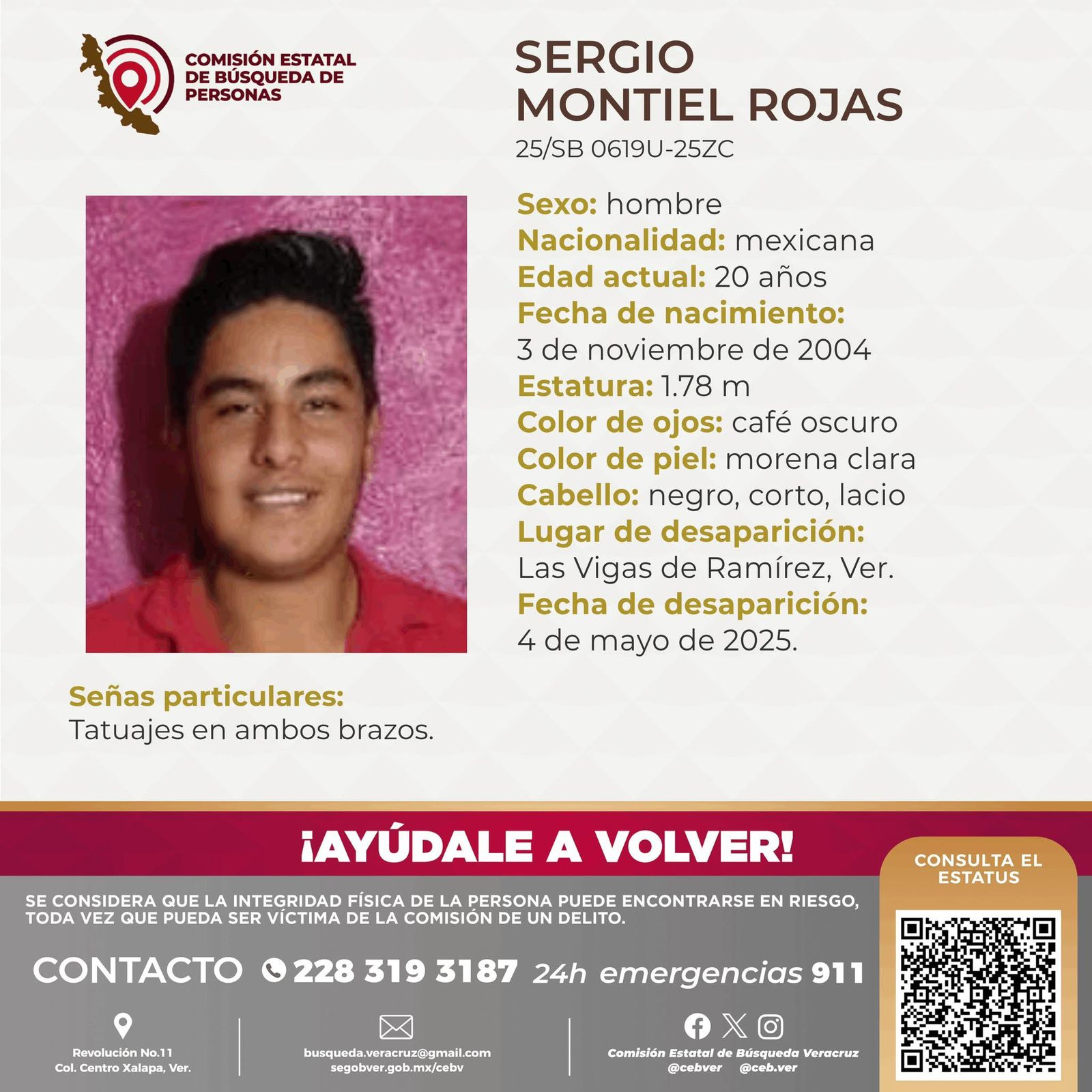 Sergio Montiel, taxista de Las Vigas de Ramírez, cumple tres días desaparecido