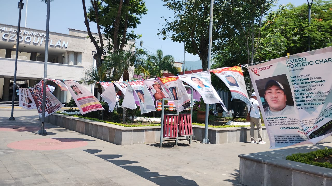 Colectivos realizan recorrido de visibilizacion y búsqueda de personas desaparecidas en la zona centro