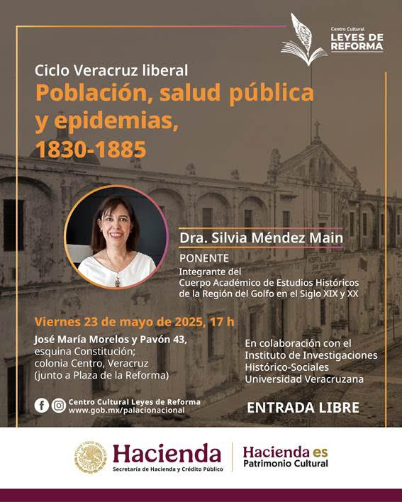 Analizan epidemias y salud pública en Veracruz del siglo XIX en conferencia del ciclo Veracruz liberal