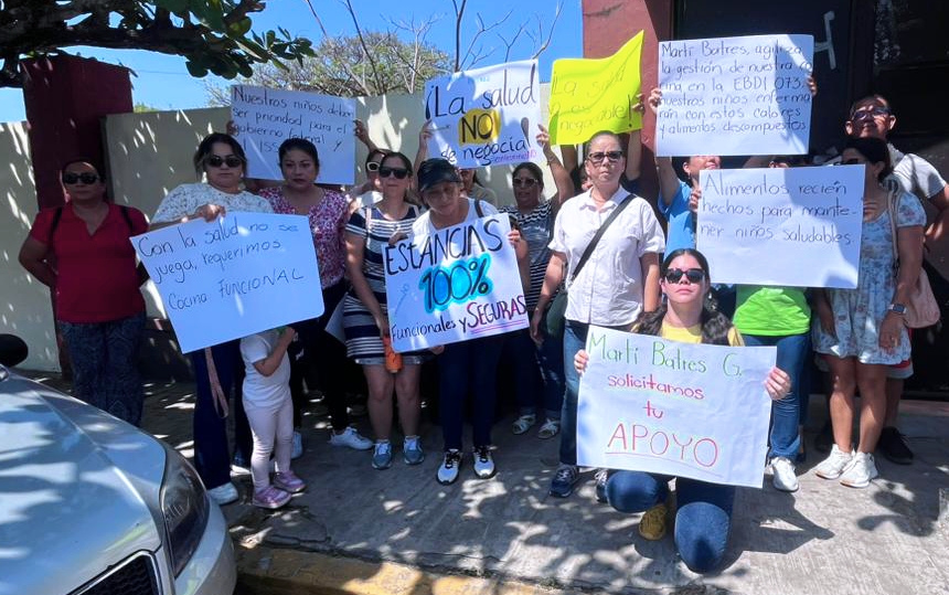 Piden agilizar habilitación de cocina y construcción del edificio de la guardería 073 del ISSSTE en Boca del Río
