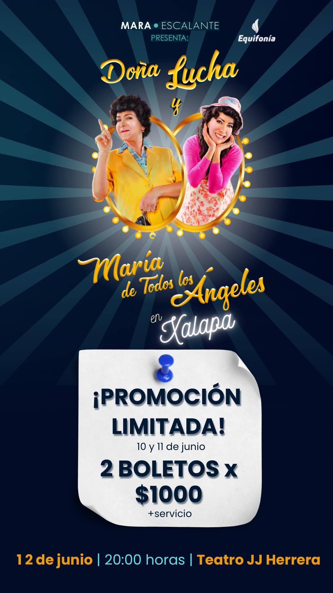 Apoyo con causa a Equifonía: show de Doña Lucha en Xalapa el 12 de junio