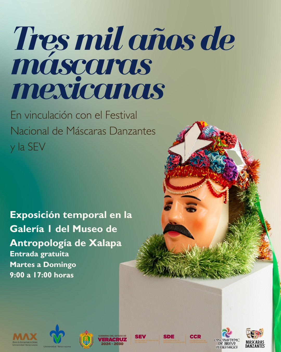 Exposición Tres mil años de máscaras mexicanas en el MAX: historia, ritual y cultura popular