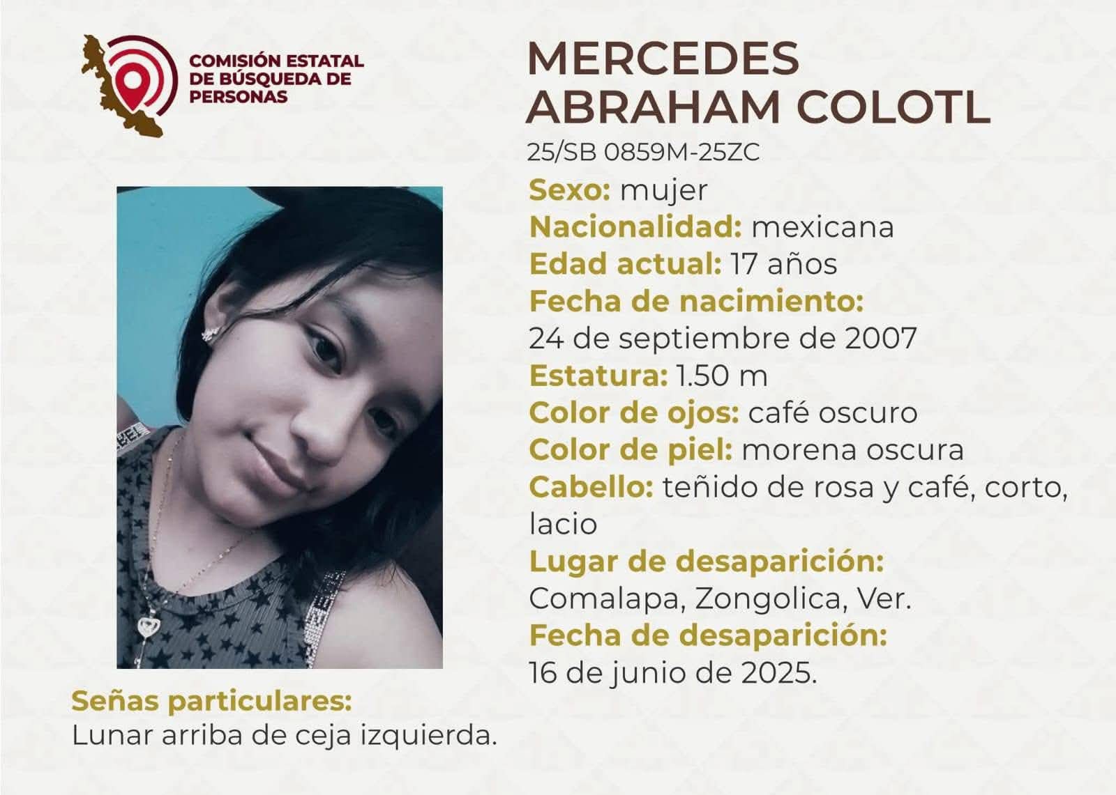 Reportan la desaparición de cuatro personas, una menor entre ellas, en el municipio de Zongolica