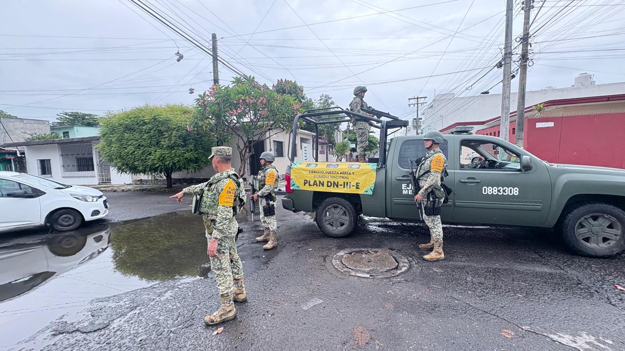 Activa Ejército Mexicano el Plan DN-III-E por lluvias en Veracruz y su zona conurbada