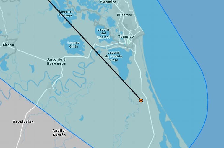 Barry toca tierra en Tampico Alto esta noche de domingo y se debilita a depresión tropical