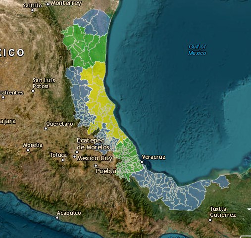Alerta amarilla de peligro moderado por entrada de tormenta tropical Barry al norte de Veracruz