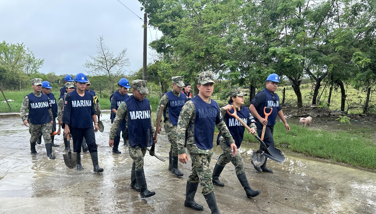 Se mantiene activo el Plan Marina en Veracruz y Tamaulipas en sus fases de Prevención y Auxilio por los remanentes de Barry