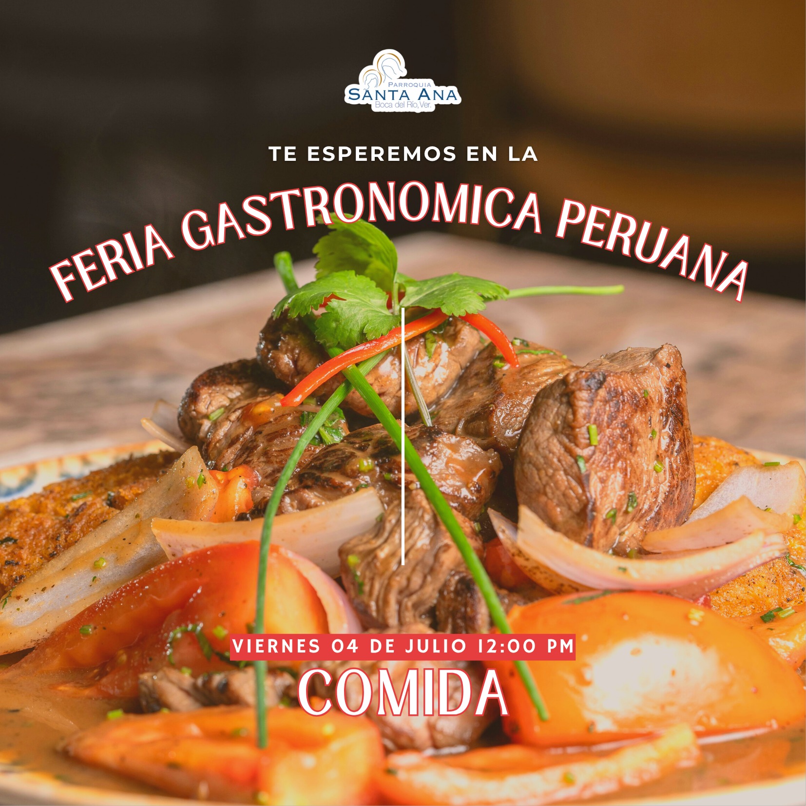 Con Feria Gastronómica Peruana inician celebraciones a Santa Ana en Boca del Río