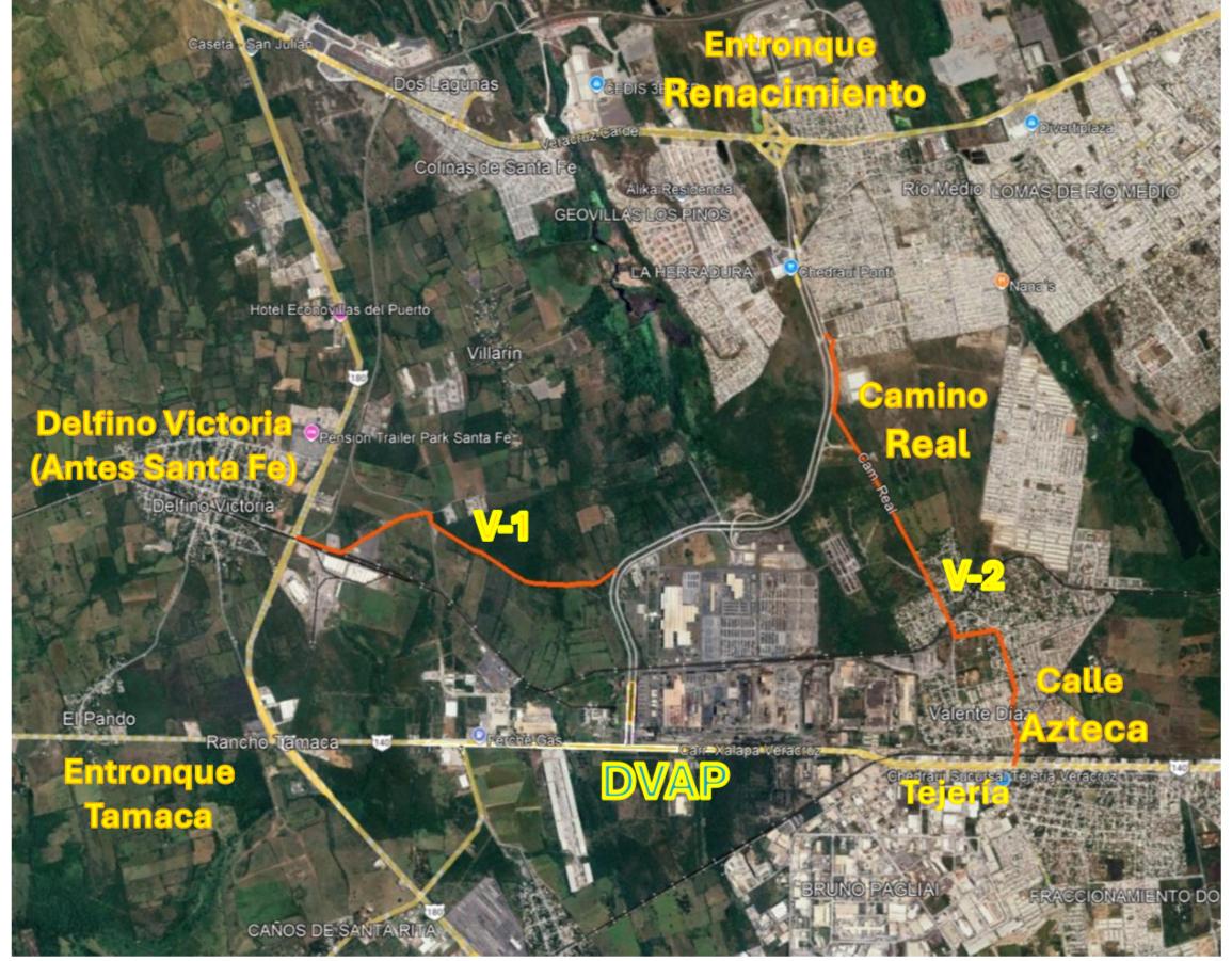 Solo para vehículos ligeros las rutas alternas por obras del Distribuidor Vial de Acceso al puerto de Veracruz: SICT