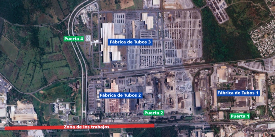 Tenaris Tamsa informa cómo será el acceso al centro industrial por obra del distribuidor vial de acceso al puerto de Veracruz