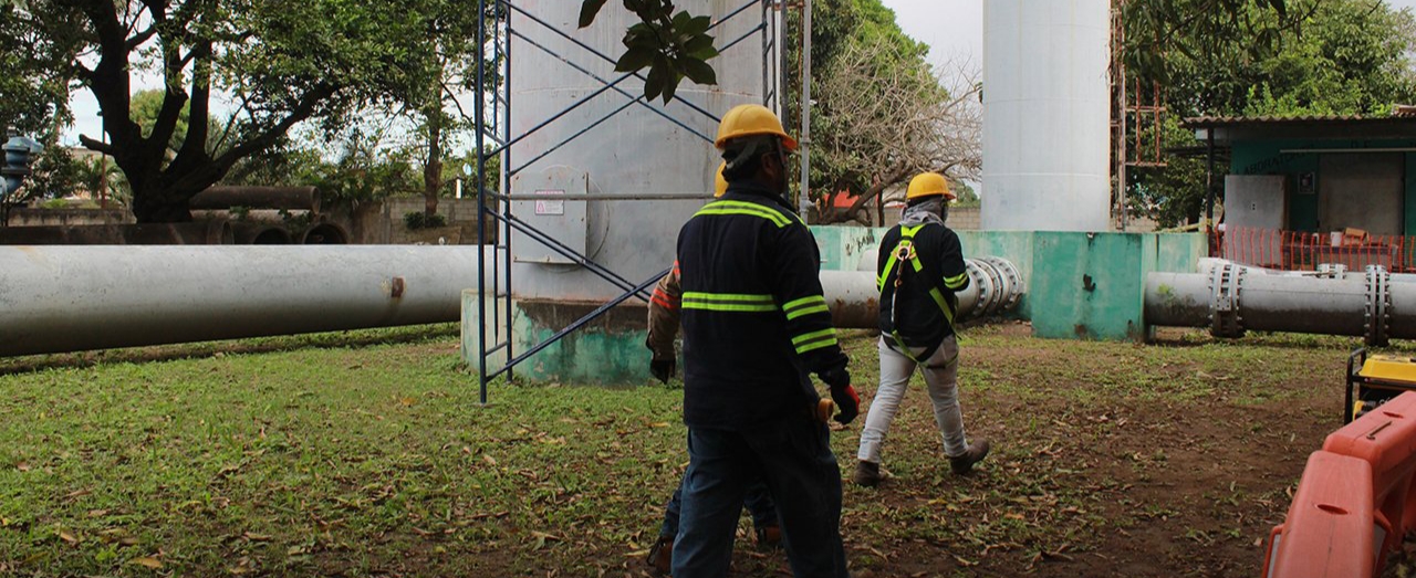 Restablecen servicio de agua en El Tejar tras fallas en plantas