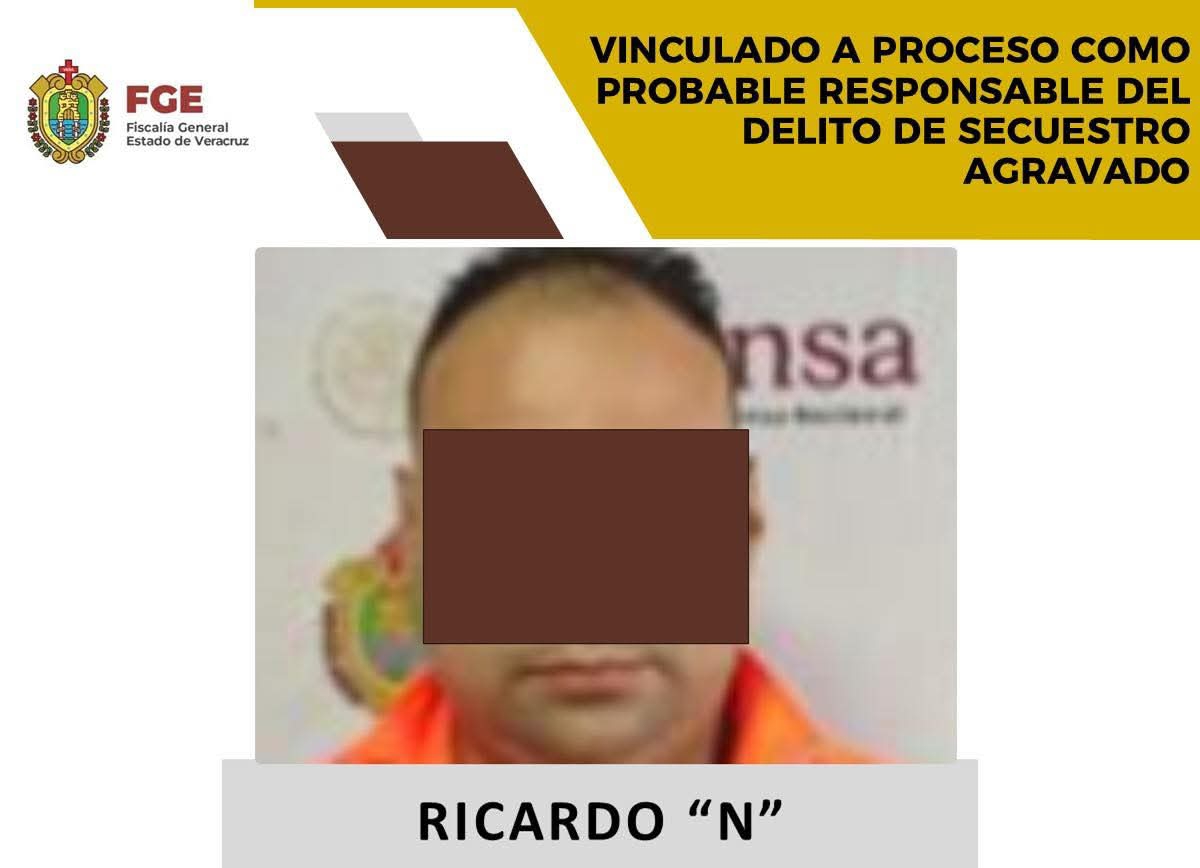 Dictan prisión preventiva a probable responsable del delito de secuestro agravado cometido en la ciudad de Veracruz