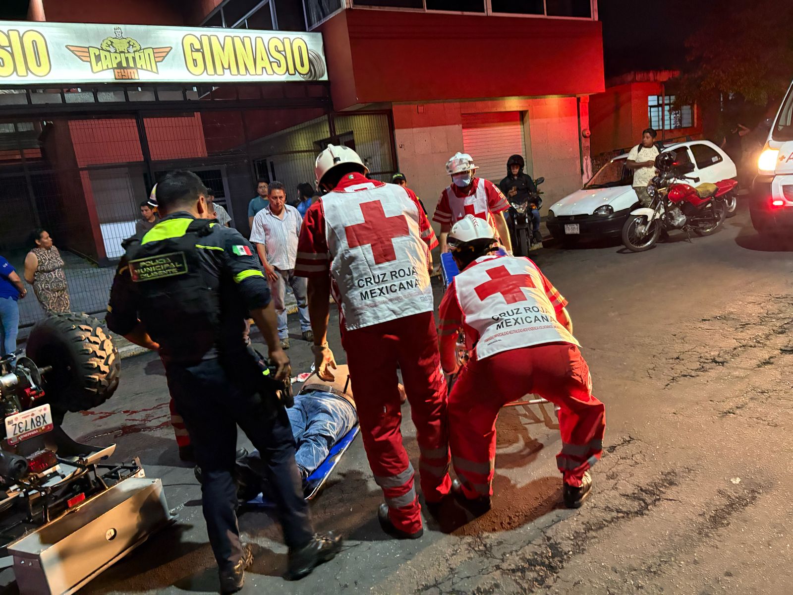 Grave motociclista herido tras volcar en la Colonia Paraíso de Córdoba