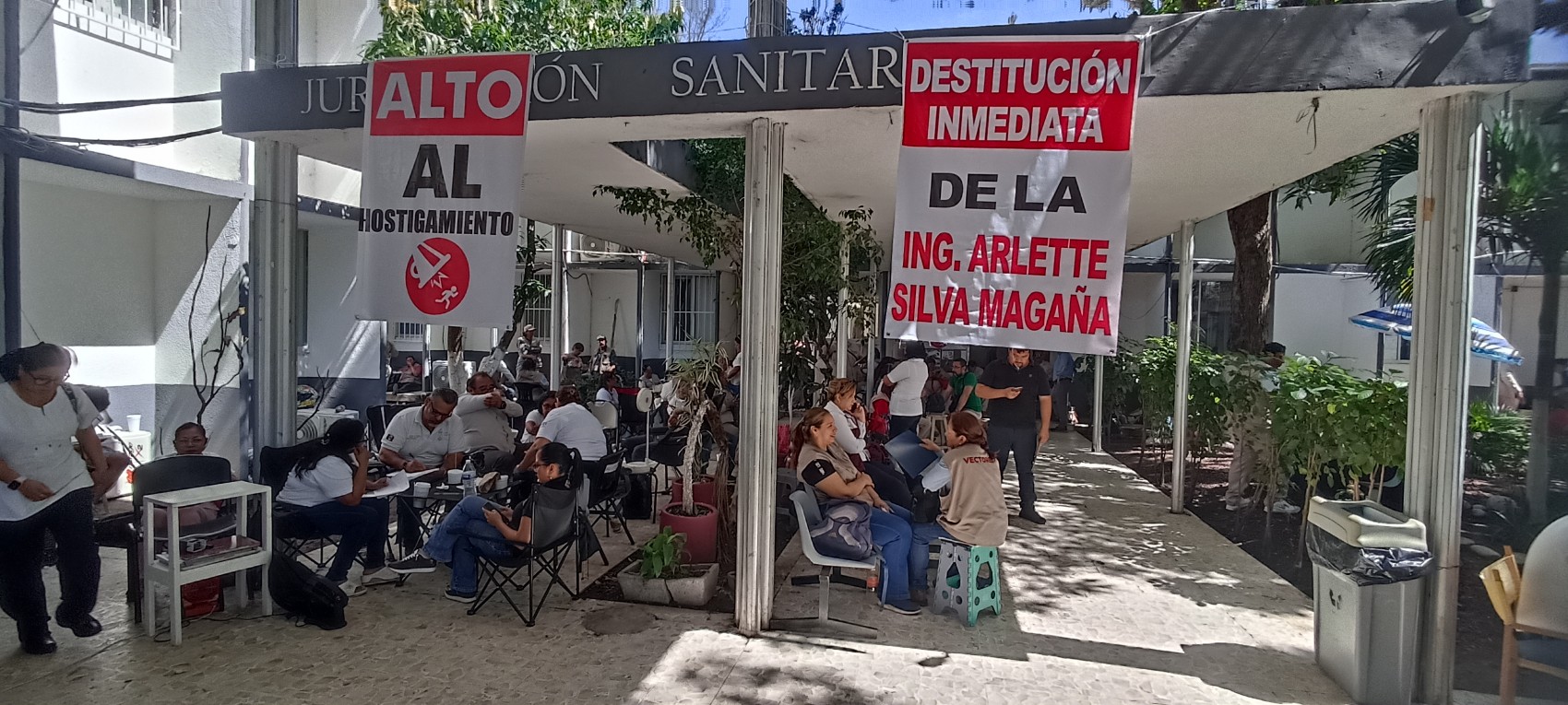 Se cumplen tres días del paro en la Jurisdicción Sanitaria número VIII de Veracruz