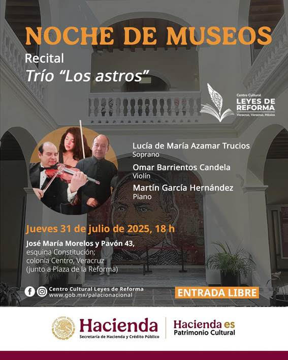 Música e historia en la Noche de Museo del Centro Cultural Leyes de Reforma
