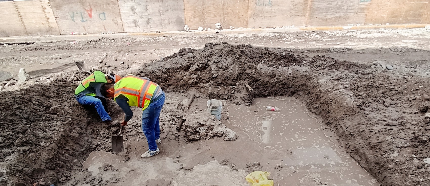 Hallan otro fragmento de la muralla de la ciudad de Veracruz a la altura donde se ubicaba la puerta de La Merced