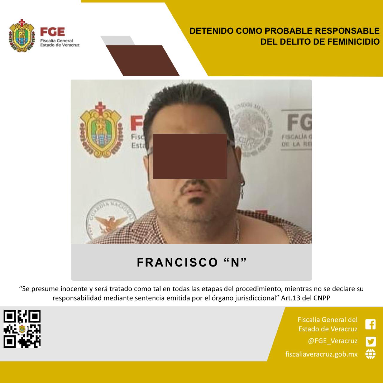 Detienen a Francisco N por probable feminicidio en Jalacingo; enfrentará audiencia inicial