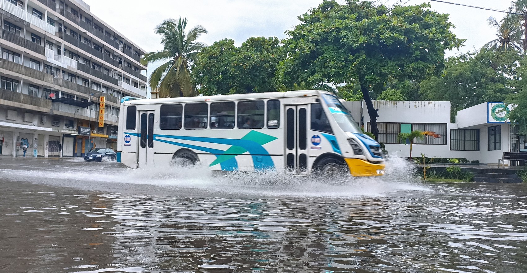 Cae lluvia torrencial en la zona conurbada Veracruz-Boca del Río