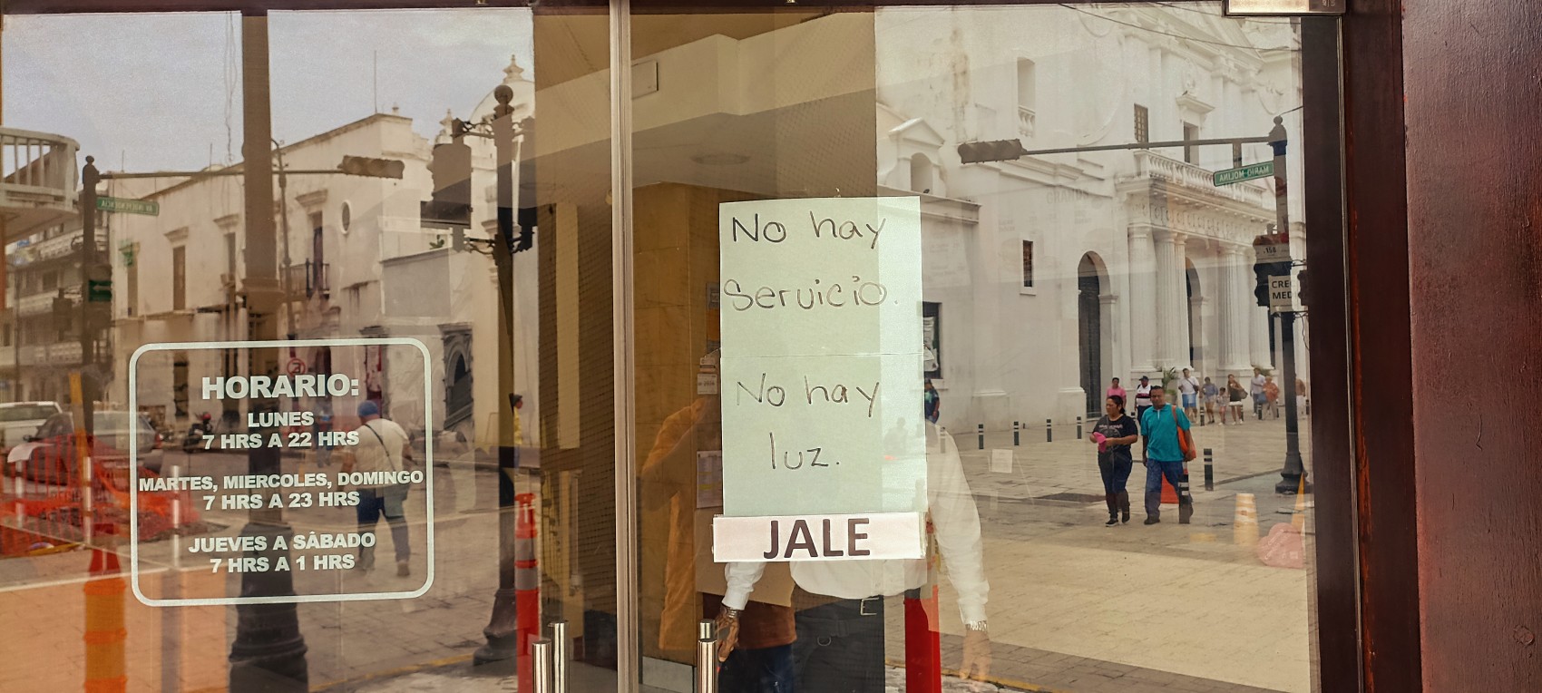 Se registra apagón en el Centro Histórico de Veracruz