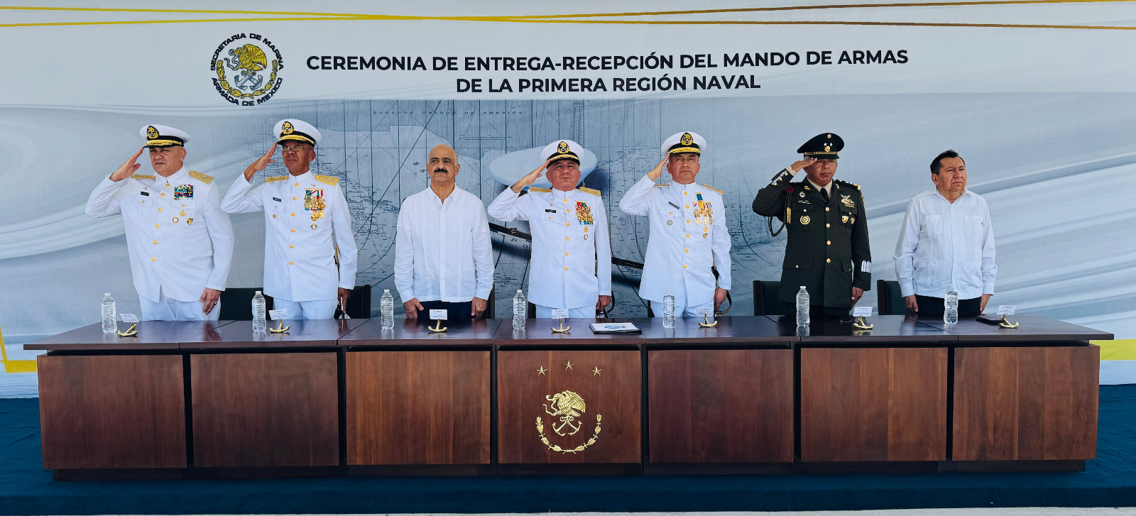 Asume el vicealmirante Ramiro Lobato Camacho el mando de la Primera Región Naval con sede en Veracruz