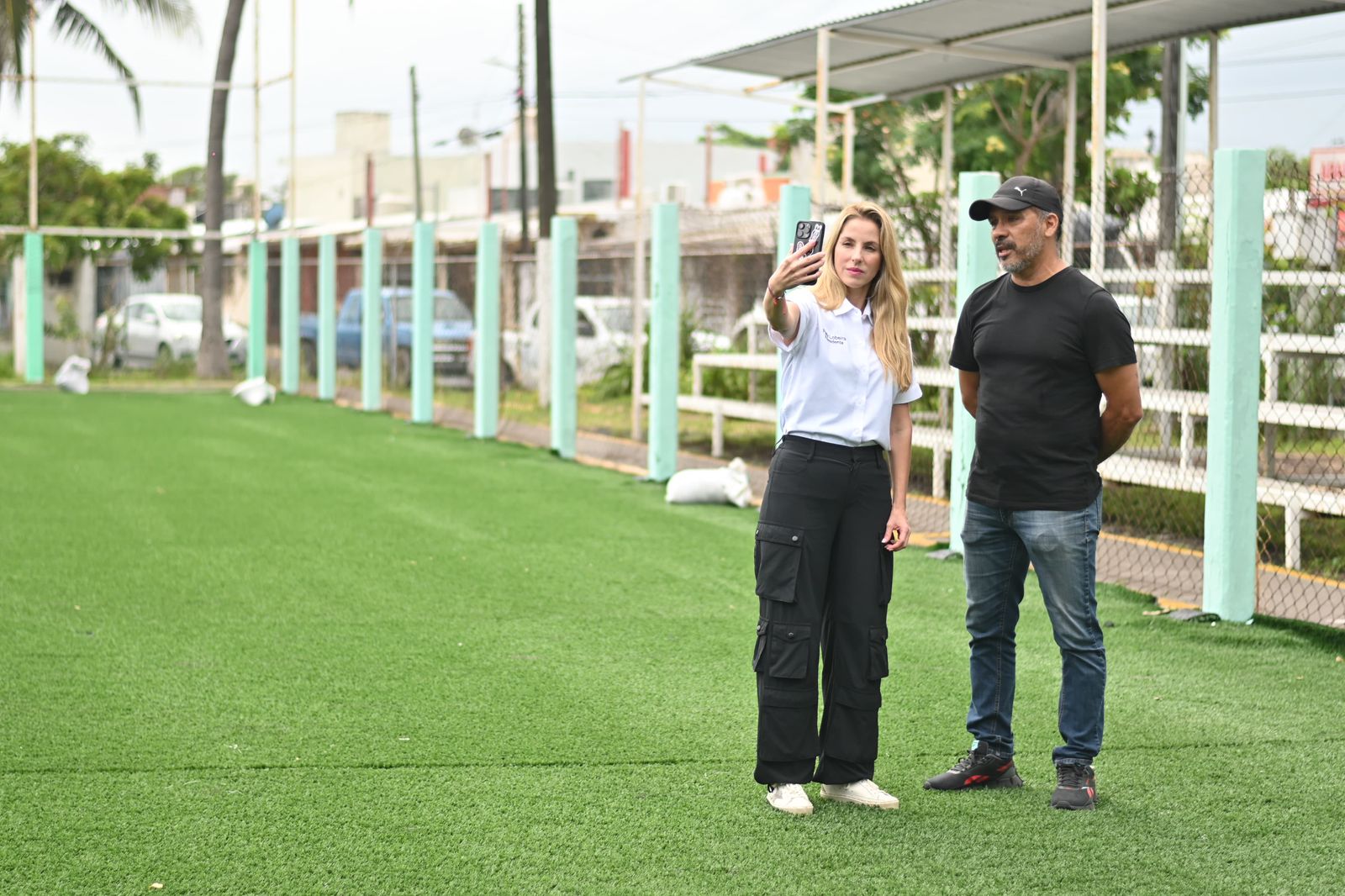 Supervisa la alcaldesa Paty Lobeira la rehabilitación integral de la Unidad Deportiva El Arenal en Las Brisas