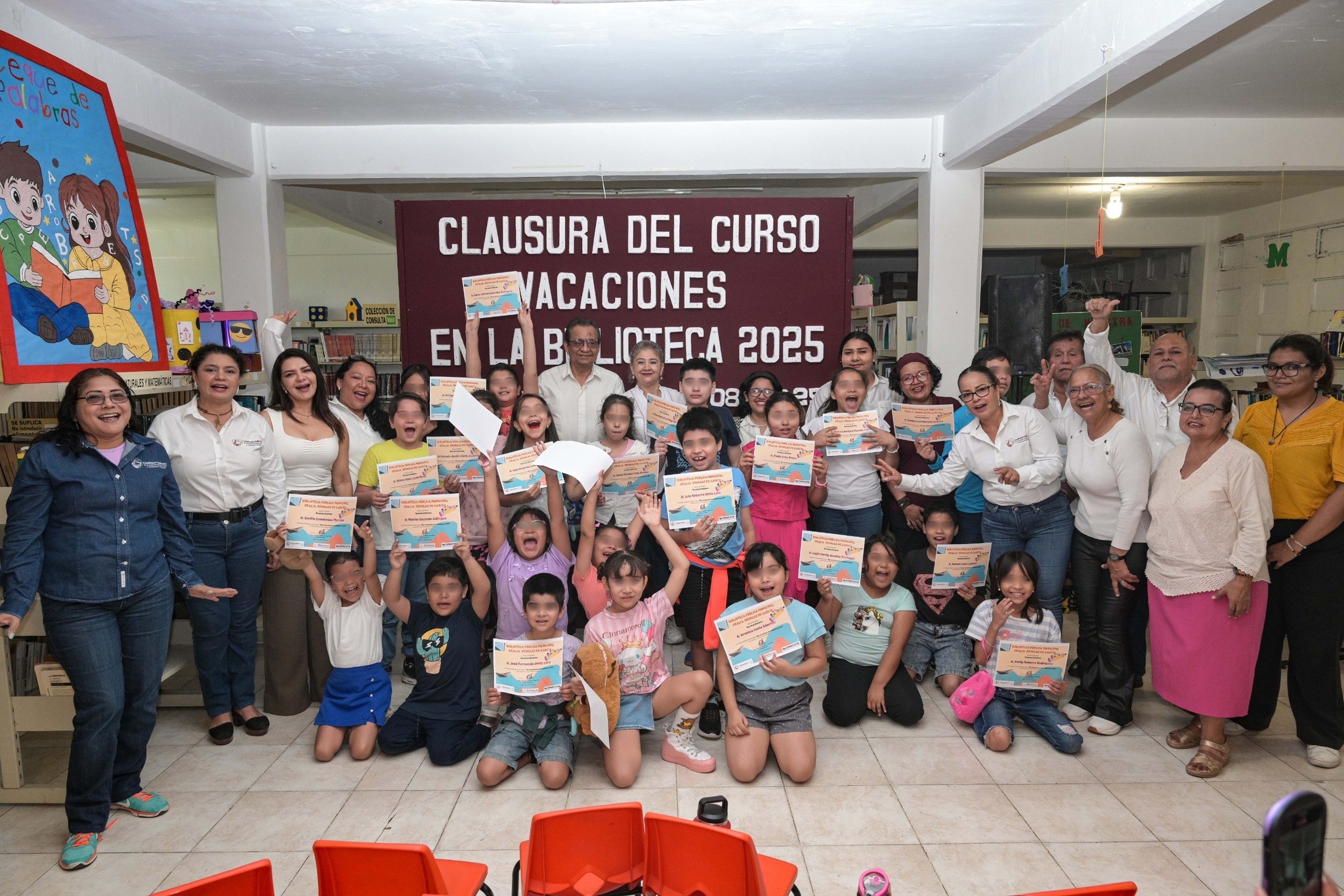 Concluye con éxito el curso de verano: Mis vacaciones en la biblioteca en Coatzacoalcos