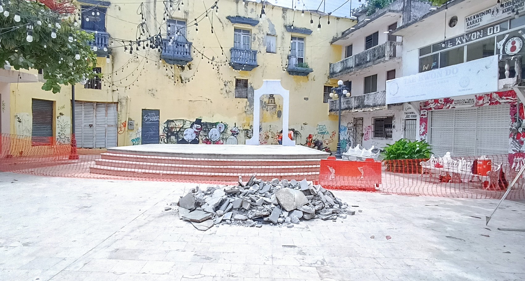 Intervienen un segundo callejón del Centro Histórico de la ciudad de Veracruz para su rehabilitación