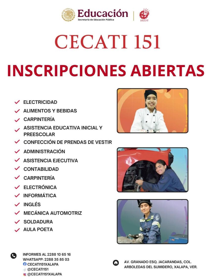 CECATI 151 abre inscripciones en Xalapa para cursos de capacitación laboral