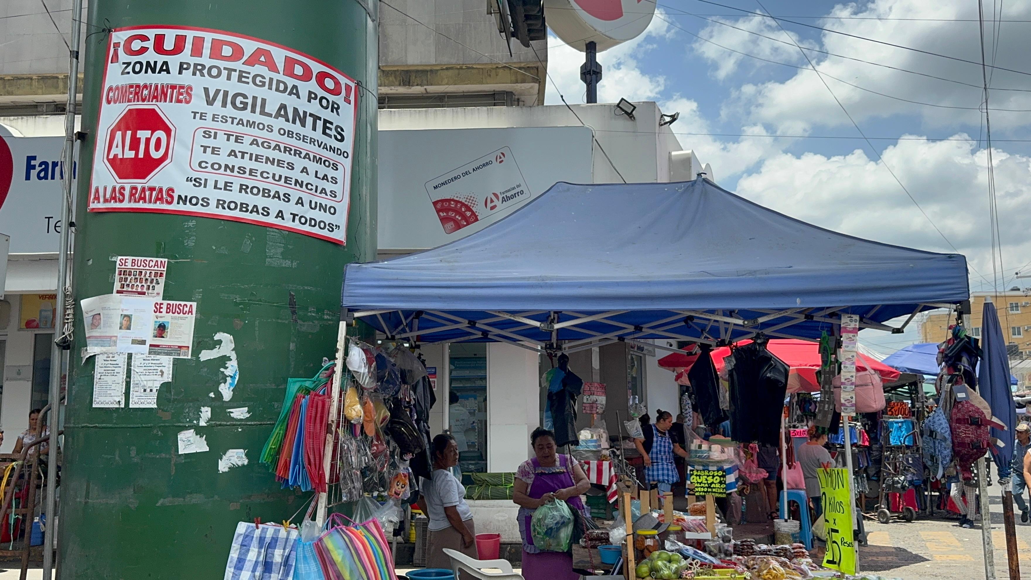 Comerciantes de Poza Rica lanzan advertencia a delincuentes de a pie