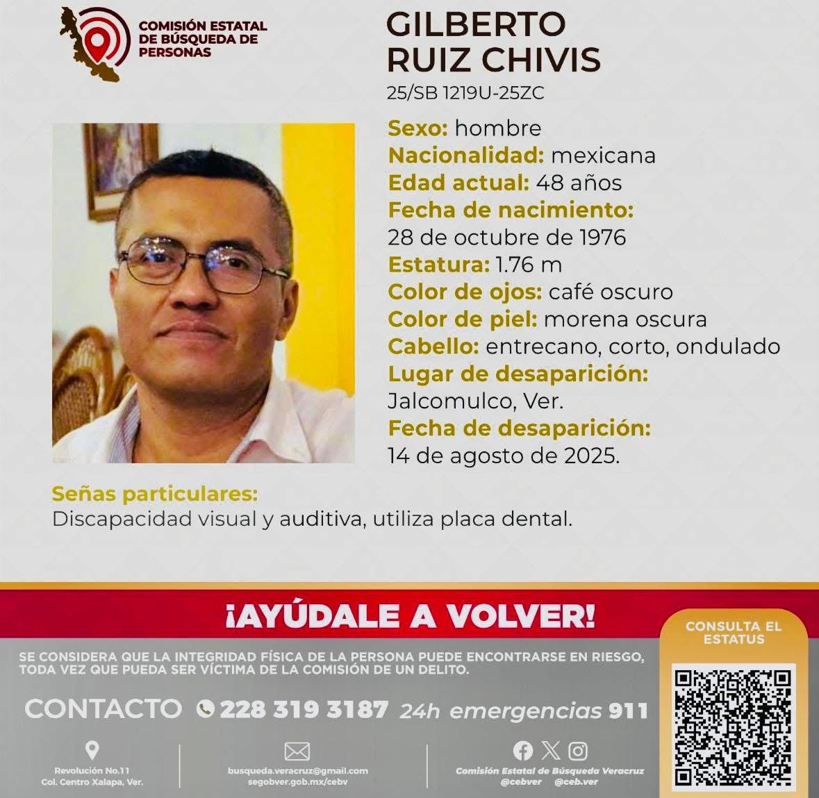 Exalcalde de Jalcomulco, Gilberto Ruiz Chivis, es localizado sin vida tras cinco días desaparecido