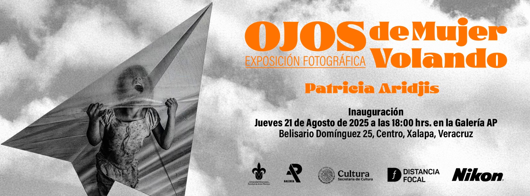 Patricia Aridjis inaugura en Xalapa la exposición Ojos de Mujer Volando dentro del Festival Distancia Focal