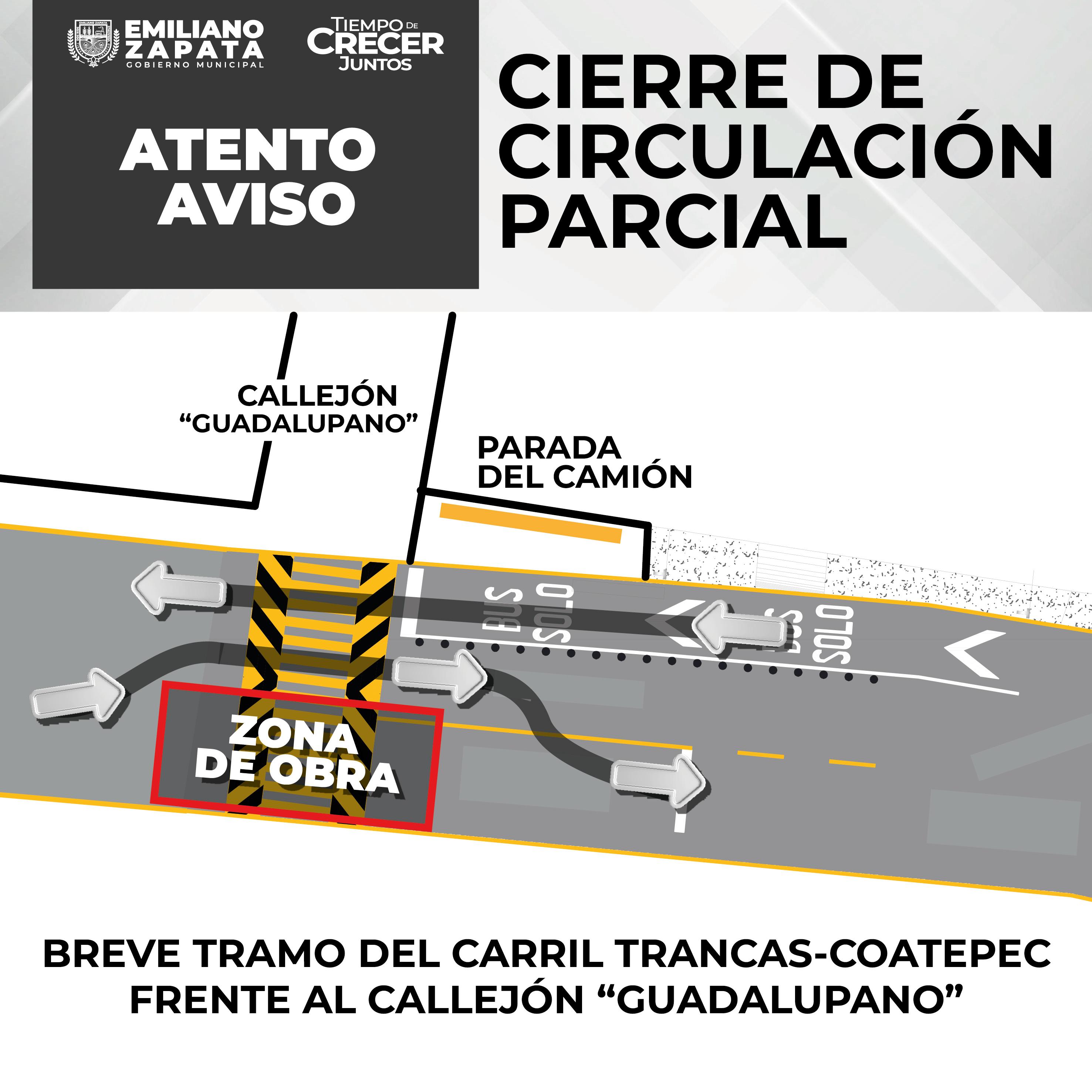 Por obra en Las Trancas, habrá cierre parcial vial este fin de semana