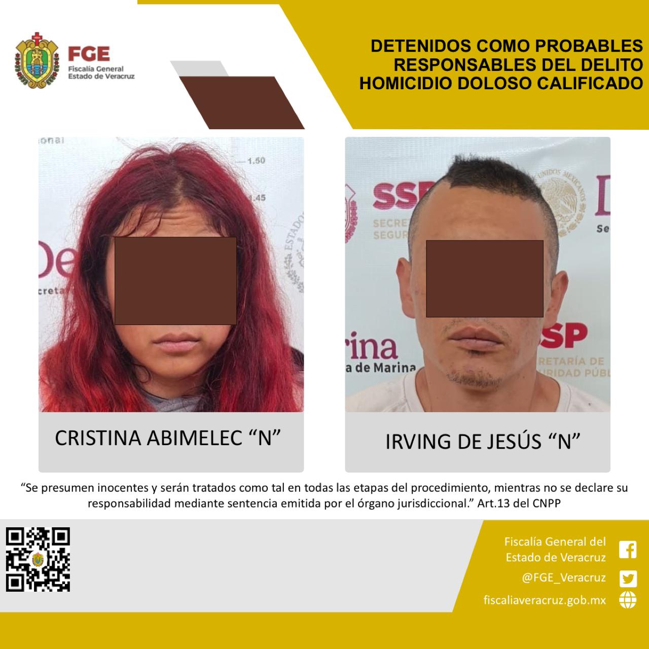 Detienen a pareja por homicidio del profesor jubilado en Altotonga